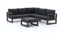 Donker grijs loungeset 4-delig